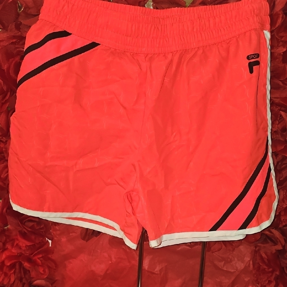 Fila Girls Sporty Coral Shorts Size 16